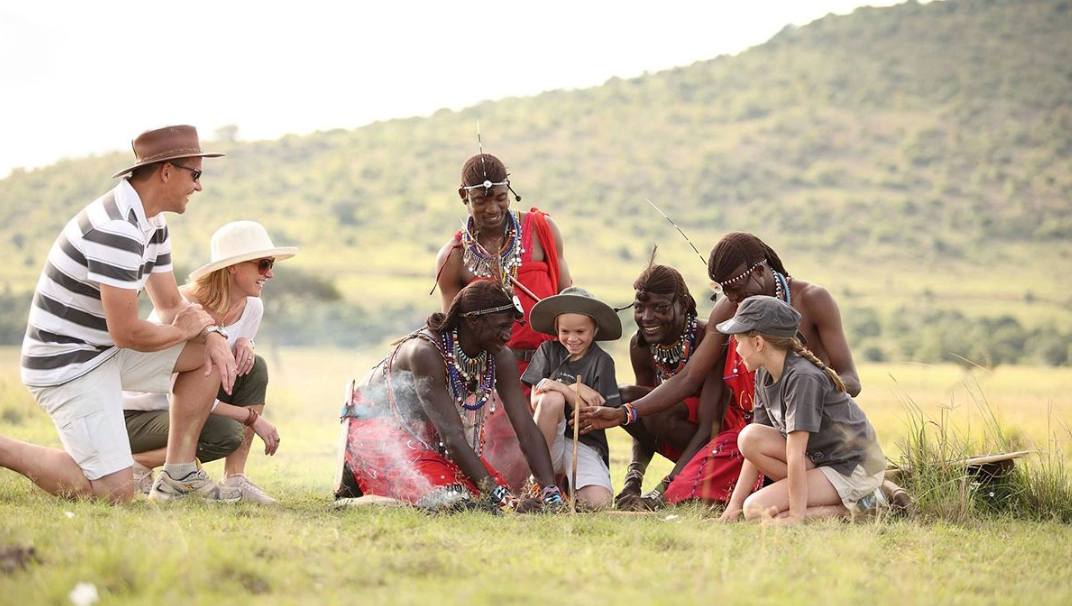 Luxury safari vehicle in Africa